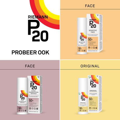 P20 Sensitive Face Zonnebrandcrème SPF50+