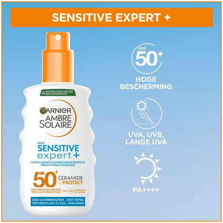 Garnier Ambre Solaire Sensitive Expert Zonnespray SPF50+ 150 ML