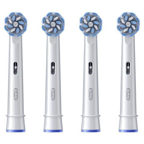 Oral-B Sensitive Clean Opzetborstels Wit 4 Stuks