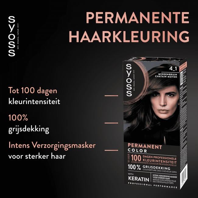Syoss Haarverf 4-1 Middenbruin