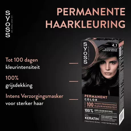 Syoss Haarverf 4-1 Middenbruin