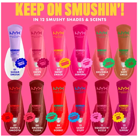 NYX Professional Smushy Matte Lip Balm Smudge Fudge