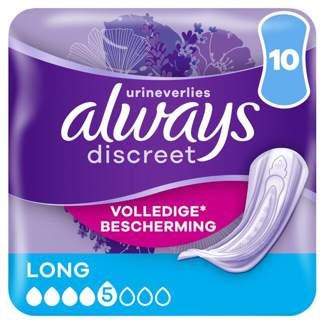 Always Discreet Incontinentieverband Long 10 Stuks