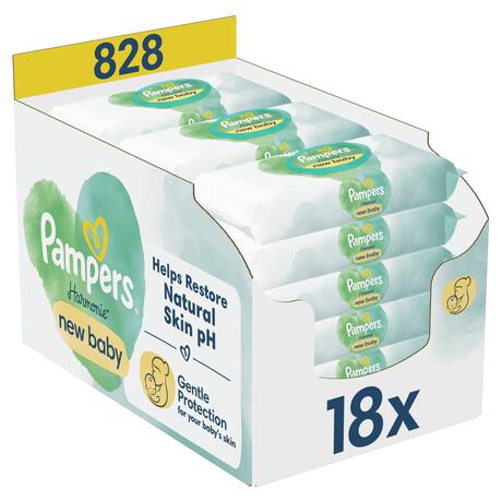 Pampers Harmonie New Baby Billendoekjes 18x46 Stuks