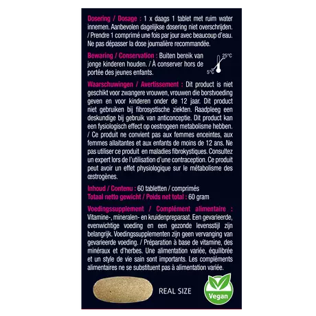 Lucovitaal Vrouw Hormoonhuishouding Tabletten&nbsp;60 stuks