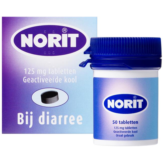 Norit 125 mg 50 tabletten