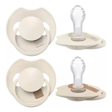 Difrax LOVI Prime Fopspeen 18M+ Coconut/Ivory 2 stuks