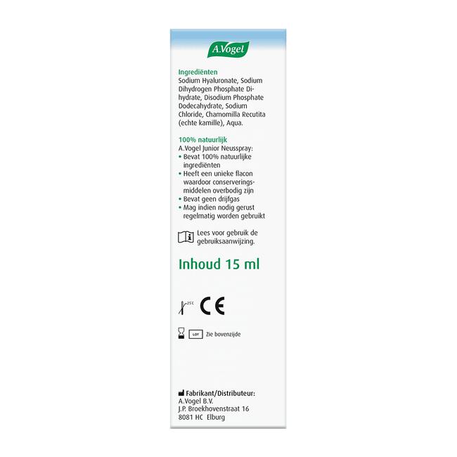 A.Vogel Neusspray Junior bij Verstopte Kinderneusjes Spray 15 ML