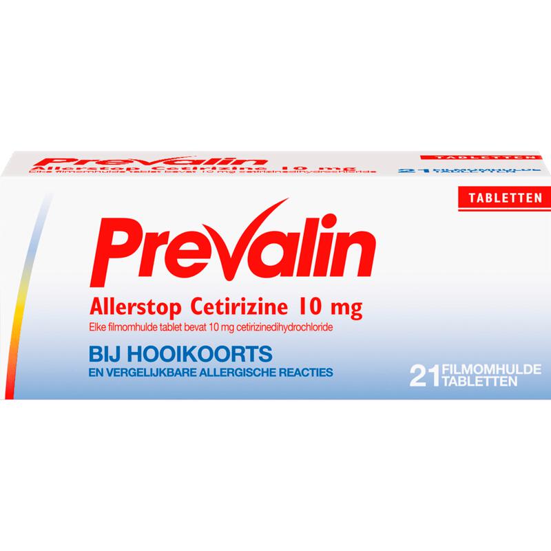 Prevalin Allerstop Hooikoorts 10 MG Tabletten 21 stuks
