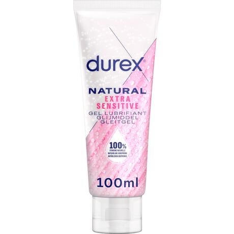 Durex Glijmiddel Natural Extra Sensitive 100% Natuurlijk Waterbasis 100 ML