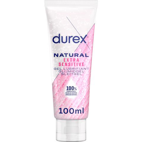 Durex Glijmiddel Natural Extra Sensitive 100% Natuurlijk Waterbasis 100 ML