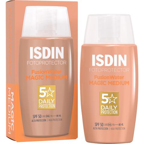 ISDIN Fusion Water Color Zonnebrand Gezicht Medium SPF50 50 ML