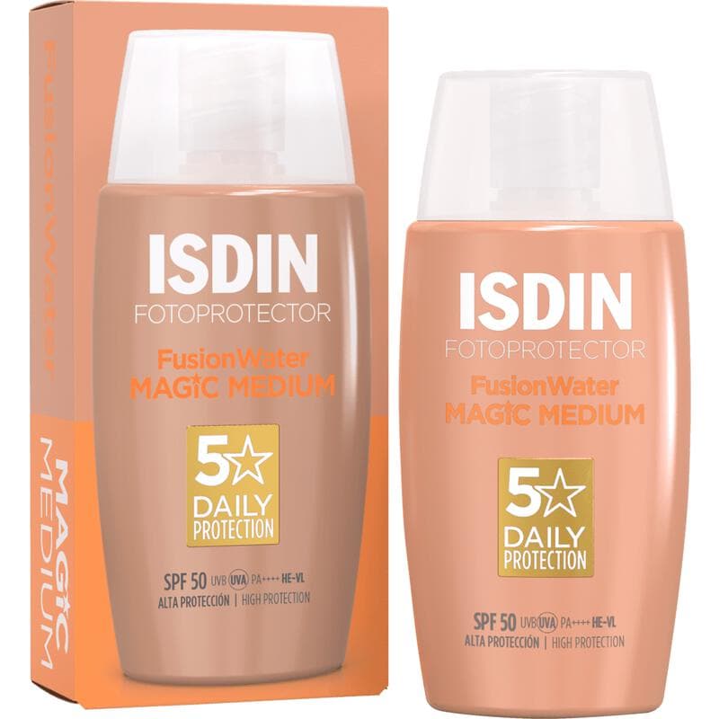 ISDIN Fusion Water Color Zonnebrand Gezicht Medium SPF50 50 ML