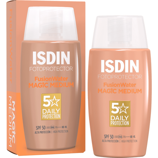 ISDIN Fusion Water Color Zonnebrand Gezicht Medium SPF50 50 ML