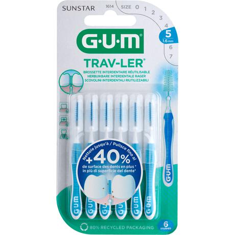 GUM Trav-Ler Blauw 1,6 MM