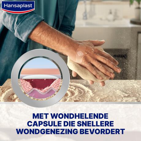 Hansaplast Second Skin Protectoin Waterproof en Transparante Pleister Strips 6 stuks