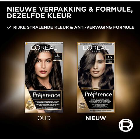 L'Oréal Paris Préférence 3 Donkerbruin Haarverf