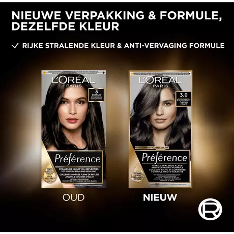 L'Oréal Paris Préférence Permanente Haarverf 3 Donkerbruin