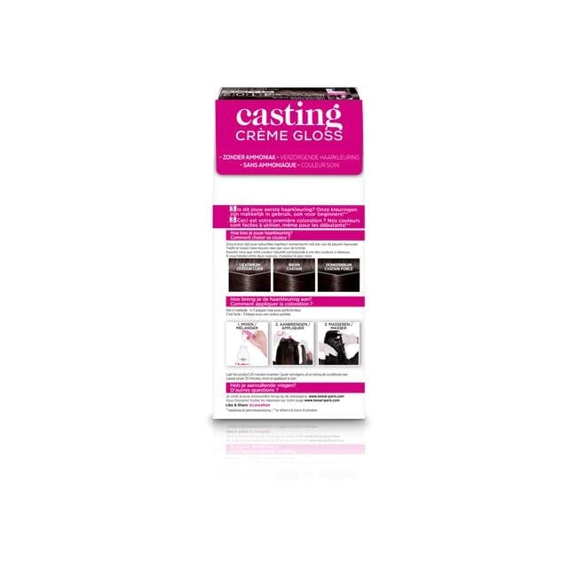 L'Oréal Paris Casting Crème Gloss Haarverf 4102 Cool Chestnut Parelmoer Kastanjebruin