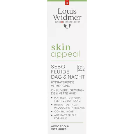 Louis Widmer Skin Appeal Sebo Fluid Zonder Parfum 30 ML