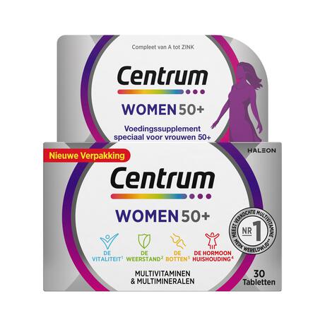 Centrum Women 50+ Multivitaminen Tabletten 30 stuks