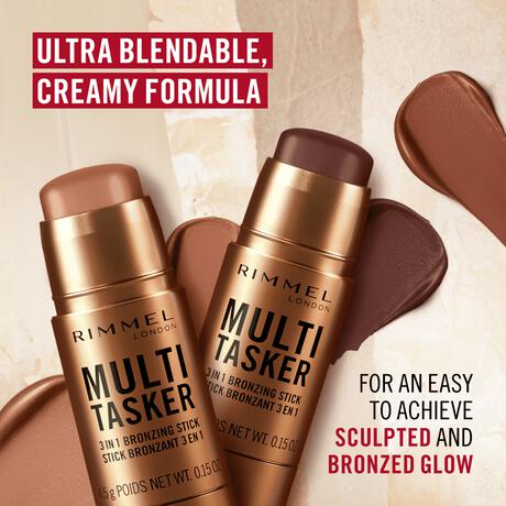 Rimmel Multi-Tasker Bronzer & Contour Stick 001 Light
