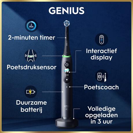 Oral-B iO 9 Roze & Zwart Duo Elektrische Tandenborstels