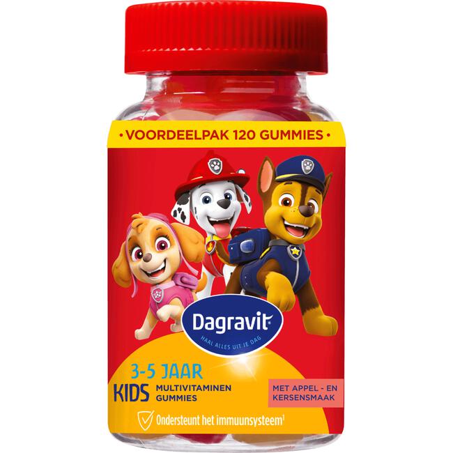 Dagravit Kids Xtra 3-5 jaar 120 gummies