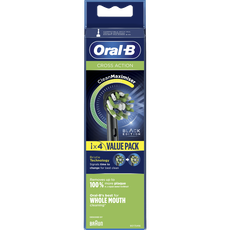 Oral-B Cross Action Opzetborstels Zwart 4 Stuks