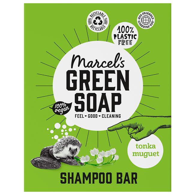Marcel's Green Soap Tonka & Muget Shampoo Bar 90 GR