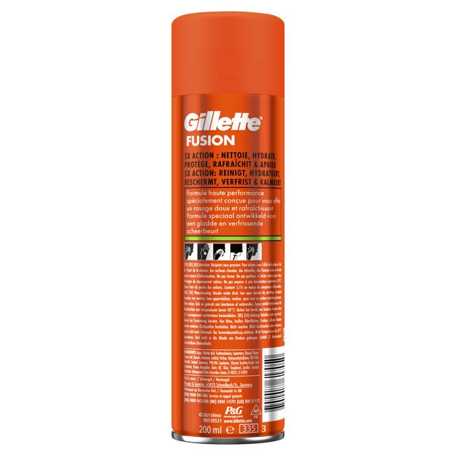 Gillette Fusion Scheergel Gevoelige Huid 200 ML