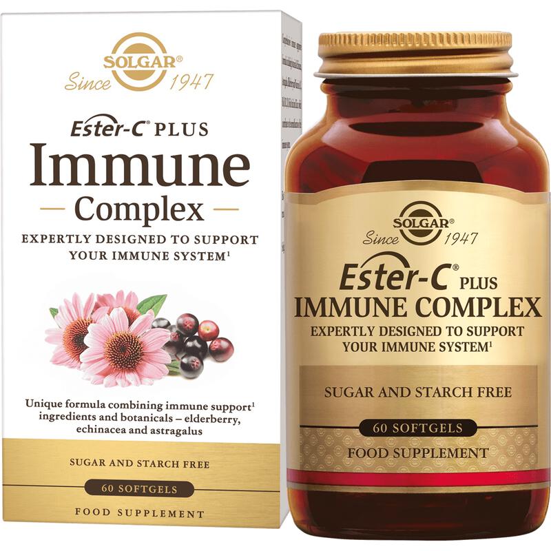 Solgar Ester-C Plus Immune Complex Softgels 60 stuks