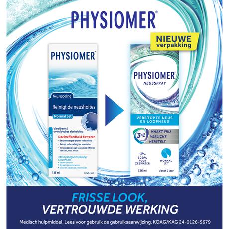 Physiomer Normal Jet Neusspray bij Verkoudheid 135 ML