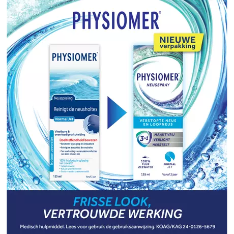 Physiomer Normal Jet Neusspray bij Verkoudheid 135 ML