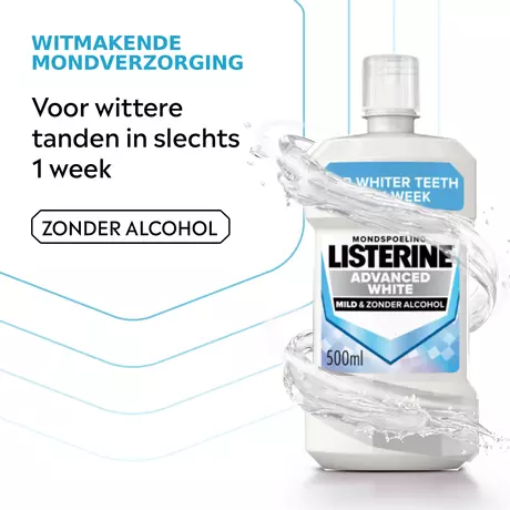 Listerine® Advanced White Milde Smaak Mondwater 500 ML