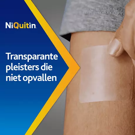 NiQuitin Clear 21 MG Transparante Nicotinepleisters Stap 1 14 stuks