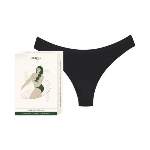 Snuggs period underwear Brazilian light black L