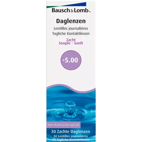 Bausch + Lomb DagLenzen -5,00 30 stuks