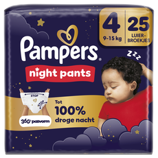 Pampers Baby Dry Night Pants Luiersbroekjes Maat 4 9-15 KG 25 stuks