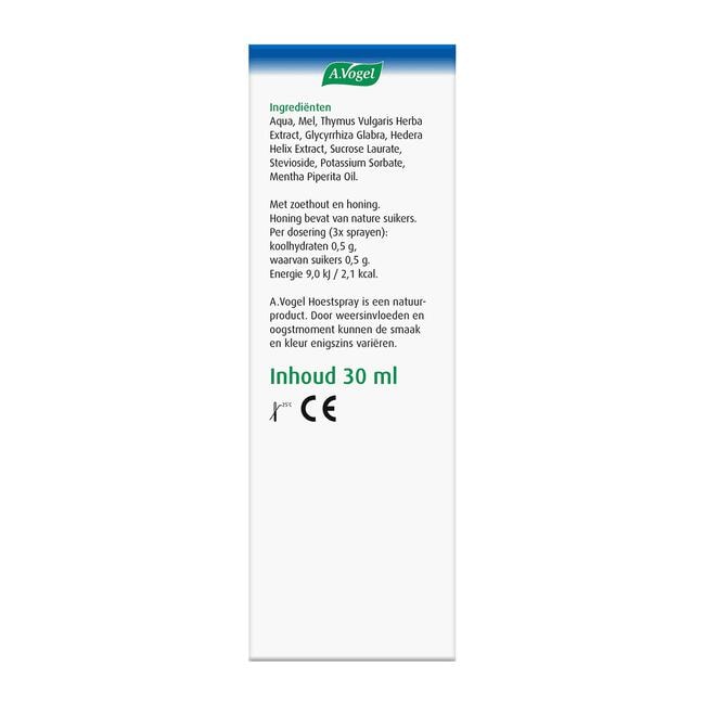 A.Vogel Hoestspray bij Vastzittende Hoest Spray 30 ML