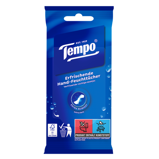Tempo Fresh To Go Classic Vochtige Doekjes 10 stuks