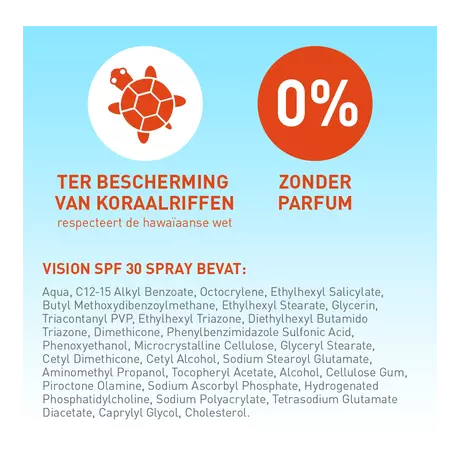 Vision Zonnebrand SPF30 Spray 180 ML