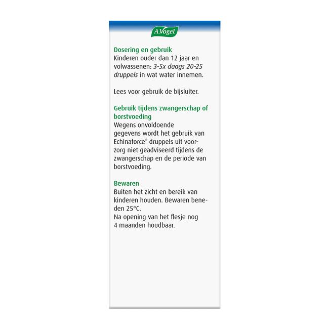 A.Vogel Echinaforce Bij Onvoldoende Weerstand En Griep Druppels 100 ML