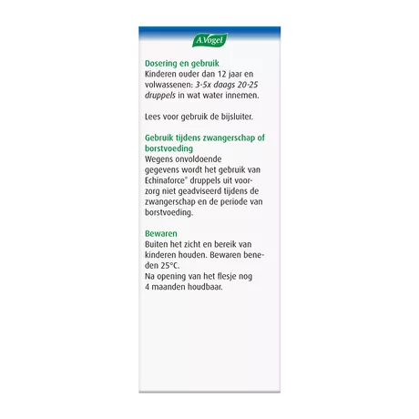 A.Vogel Echinaforce Bij Onvoldoende Weerstand En Griep Druppels 100 ML