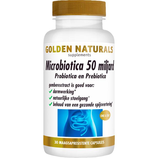 Golden Naturals Microbiotica 50 Miljard Capsules 30 stuks