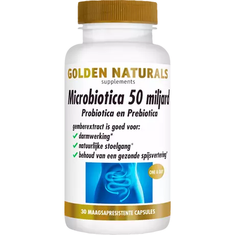 Golden Naturals Microbiotica 50 Miljard Capsules 30 stuks
