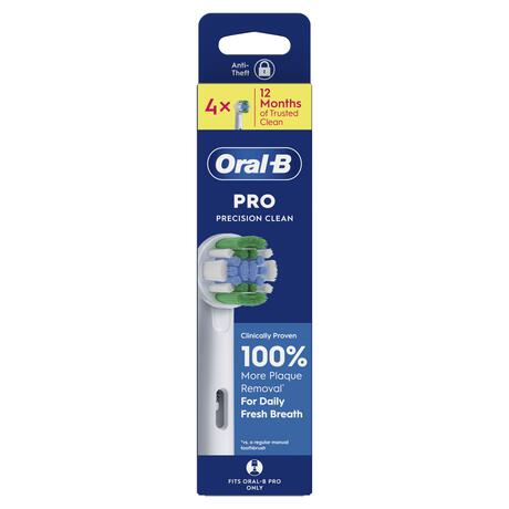 Oral-B Precision Clean Opzetborstels Wit 4 Stuks