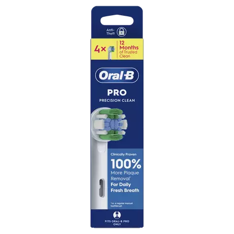 Oral-B Precision Clean Opzetborstels Wit 4 Stuks