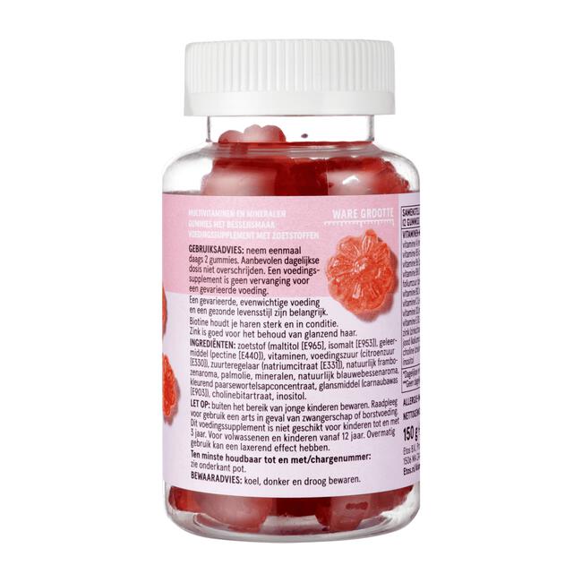 Etos Hair Biotine gummies 5000μg 60 stuks