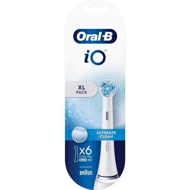 Oral-B iO Ultimate Clean Opzetborstels Wit - 6 Stuks